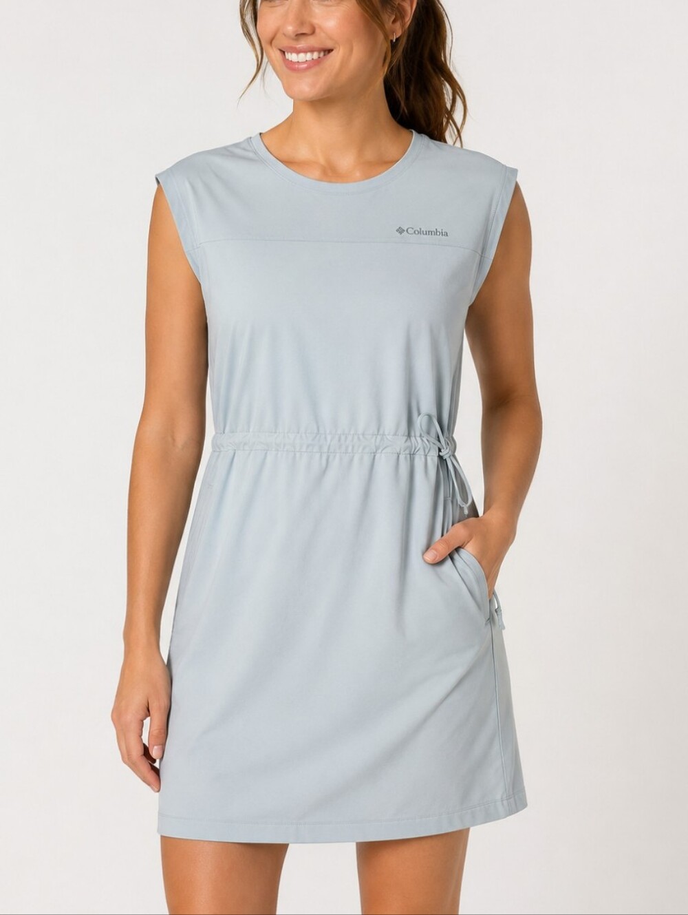New Columbia Green Sleeveless Tank Dress Medium